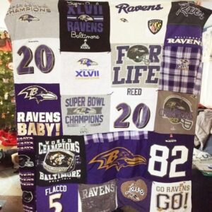 Ravens Quilt Blanket Bn14  Quilt
